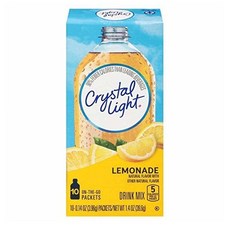 Crystal Light 크리스탈 라이트 레모네이드 드링크 믹스 1.4oz(39.6g) 4팩, 1개입