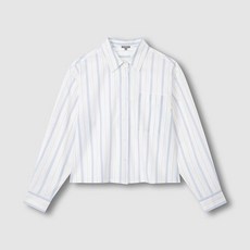 JAJU 여 포플린 긴팔 크롭 셔츠 J116203522052 652679