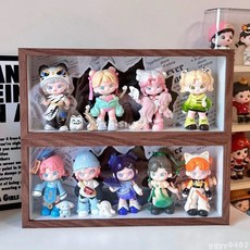 娃娃の家 Dora幻想樂園生人勿進我愛喫果果小野盲盒收納相框 展示盒 防塵 娃娃相框展示盒 娃娃展示框 透明收納相框, 1個, 黑色防塵框（無背景紙）,內徑14*35*5cm