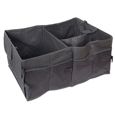 부테스 스웨이드 자동차 트렁크정리함 차량용 수납함, 블랙