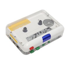 플레이어 3.5mm 헤드폰 잭 MP3 변환기 USB 전원 공급 장치 변환 테이프 클래식 블루투스 전송 3 변환기, 11.4cm x 8.2cm x 3.3cm, ABS, 하얀색