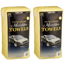 커클랜드 시그니처 울트라 하이 파일 프리미엄 극세사 타월 36 카운트(2팩) 옐로우 - 713160, 커클랜드 시그니처 울트라 하이 파일 프리미엄 극세사 타