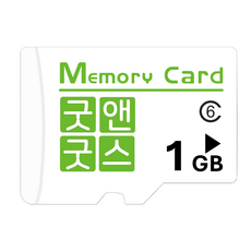 굿앤굿스 마이크로 SD Card Class 6, 1개, 1GB