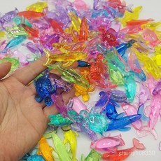 網紅仿真水晶海豚卡通海洋動物海龜企鵝海洋系列兒童獎勵認知禮物 水晶玩具 水晶動物 兒童水晶 水晶擺件, 1個, 鯨魚海洋動物組合（5個）,款式顏色隨機