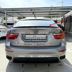 BMW X6 E71 08-13 ABS 자동차 후면 윙 리어 스포일러 호환, 미도색ed Primer
