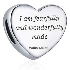 하트 판도라 팔찌 기독교 성경 위한 종교적 구절 선물 신앙 여성을 기도