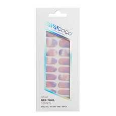 韓國vavacoco 光感凝膠美甲貼片20片-A, Multicolor, 1個