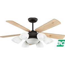 （修一）穩帝士吊扇52吋 柚木砂鎳 DC吊扇 【DC直流】吊扇燈 6 1 夜燈 遙控 台灣製造, 原木黑