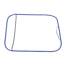 shangren 자동차 시트 커버/자동차 액세서리/깨끗한 먼지 데칼 겨울 안티 진흙 PE 투명 쿠션 킥 매트 패드 자동차 어린이, 25.98x18.90인치, 체육, 블루 에지, 1개