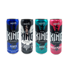 핫식스 더킹 355ml 크러쉬피치+파워+러쉬+제로 6캔씩 총 24캔, 1세트