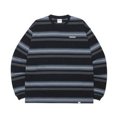 [노매뉴얼] NM STRIPED LONG SLEEVE TEE - BLACK