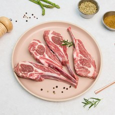 깨끗이 손질된 호주산 양갈비 숄더렉, 2개, 500g