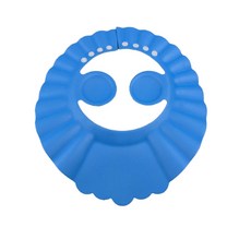 五心 防水洗髮帽 兒童用 可調式, 藍 4個扣子 兒童用, 1個