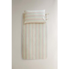 zara 자라 멀티컬러 스트라이프 키즈 이불 커버, 싱글