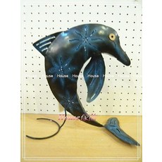 House傢飾彩繪海豚鍛鐵燭台【 限量款/新發售 】