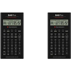 Texas Instruments IIBAPROTBL1L1 BA II Plus 전문 재무 계산기 팩 2, 1개