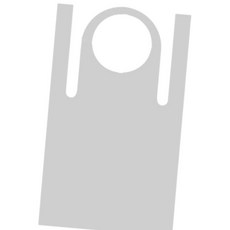 TW 다용도 일회용 투명 비닐 10개입 앞치마, 1개