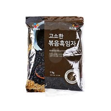 이츠웰 고소한 볶음흑임자 1Kg 수입 볶은검정깨 통깨, 1, 1