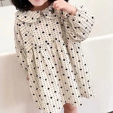 Arbea 女童愛心娃娃裙連衣裙