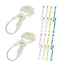 派樂立潔牙行動式 沖牙器2組加贈兩用牙刷16支-隨身沖牙器 沖牙機 免插電 強力水柱清洗牙縫 深入有效 刮舌苔牙刷