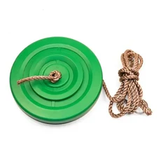 높이 조절 가능한 로프가 있는 어린이용 디스크 스윙 팔각형 꽃잎 스윙 실내외 뒷마당 정원용 스윙 장난감, 02 Green