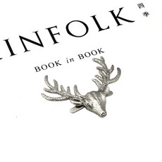 1pcs 금속 귀여운 사슴 걸쇠 버클 conchos 가방 지갑 모자 장식 하드웨어 DIY 가죽 공예 액세서리 황금 60mm 1-3/8, Silver, 1개