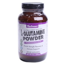 Bluebonnet L-麩醯胺酸粉 無麩質 純素, 1個, 230g