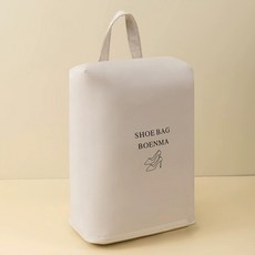신발 수납가방 주머니 보조가방 여행 파우치, 1개, 베이지