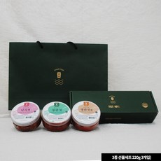 찬예찬 3종 젓갈선물세트 청정 동해안 속초, 220g, 1개, 1.명란젓 2.오징어젓 3.씨앗젓갈