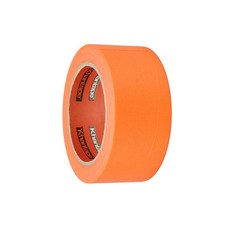 마스킹 테이프 건축 페인트 도색작업 보양 종이테이프 오렌지색 주황색 48mm X 40M, 1개