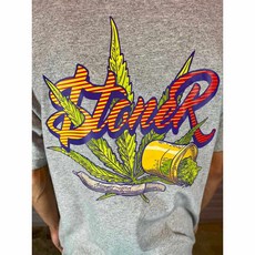 Nevermind.INC NVMTEE13 Stoner tee 滑板 嘻哈 短TEE, 灰色,M, 1個