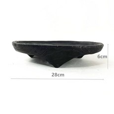 미니 찻상 소반 차 전통 교자상 차판 다과상 꽃 테이블, 짧은 다리 커피 테이블 가장자리 포함 지름 28 6cm