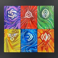 리프트바운드 리그 오브 레전드 영어 룬 카드 세트 퓨리 마인드 칼럼 바디 오더 카오스 텍스처드 포일 수집, 03 rune-set-6pcs