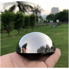 스테인레스 스틸 절반 라운드 볼 1mm 두꺼운 밝은 거울 금속 중공 반구-32mm 40pcs, 01 19mm 반구 50 개