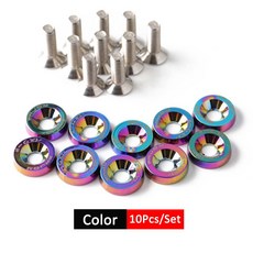 세트 빌렛 알루미늄 범퍼 와셔 볼트 엔진 베이 나사 드레스 키트 M6X20MM