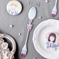 新款促銷 芭蕾風餐具刀叉打卡棒穀美道具舉拍棒二次元展示吧唧亞克力片, 餐勺打卡棒【1個裝】, 1個