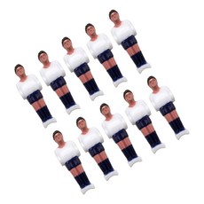10Pcs 작은 축구 테이블 축구 피규어 축구 대체 선수들이 쉽게 사용할 수 있습니다, White