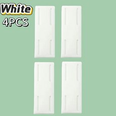 10PCS 자체 접착식 데스크탑 소켓 정리기 선반 스트립 걸이형 케이블 고정 장치 플러그인 벽걸이형 전원 탈착식, White 4pcs