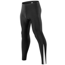 Qualidyne 남성용 사이클링 팬츠 4D 패딩 로드 바이크 자전거 타이즈 아웃도어 바이킹 롱 레깅스 블랙. 163055