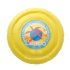 艾爾發寵物 LaRoo 萊諾 假日系列 寵物EVA飛盤，輕巧耐咬，鮮豔色彩，室內外皆宜，讓您的愛犬玩得開心又安全, 黃色, 1個