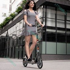 兒童青少年成人兩輪滑板車 - 可折疊便攜校園代步車, 1個, 升級加寬加厚,200大輪    粉色