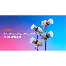 神牛 Godox LITEMONS LA300R RGB全彩LED持續燈 14種特效攝影燈 王冠攝影, 1個, LA300R(黑) kit 附肩背包