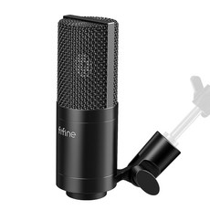 피파인 XLR 마이크 보컬 보이스오버 스트리밍을 위한 콘덴서 팟캐스트 팟캐스트 노래 카디오이드 스튜디오 메탈 소재 블랙-K669C, 1)K669C, 1)K669C, 1개