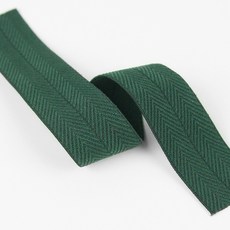 JSTrading (2마) 국산 헤링본 접밴드 (28컬러) 골지 컬러 칼라 바이어스 엘라스틱 고무 바인딩 밴드 고무줄, 17.다크그린, 1개