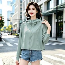 防曬外套女夏天透氣冰絲涼感外套大尺碼輕薄吸濕排汗速乾防曬衣遮陽防曬外套寬鬆連帽罩衫休閒工作登山運動外套修身短版上衣
