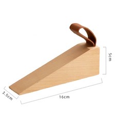 實木門擋 卡門固定 免釘安裝移動式門擋, 1個, 櫸木｜大號