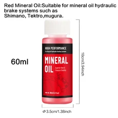 자전거 액세서리 브레이크 오일 미네랄 DOT 시마노 스램 아비드 마구라 유압 부품, 01 Red Fluid 1pcs, 1개