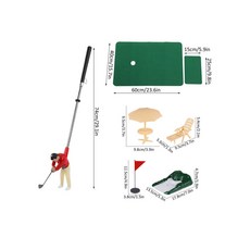 미니 골프 게임 장난감 세트 실내 인도어 퍼팅 내기 가정용, 골프세트-레드, 1개