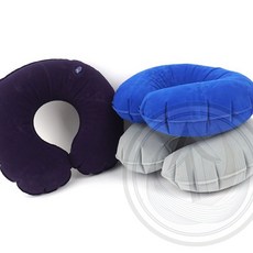 목쿠션 에어 베개 여행 빠른배송 휴식베개 여행베개 비행기베개, 퍼플네이비