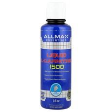 ALLMAX 올맥스 리퀴드 L-카르니틴 1500 블루 라즈베리 473ml 카르니틴 보충제, 1, 473